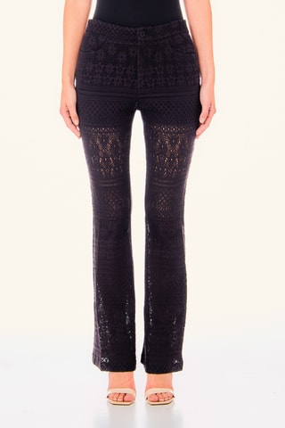 Pantaloni in pizzo - Nero