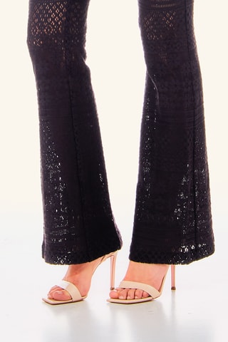 Pantaloni in pizzo - Nero