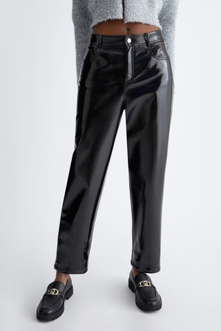 Pantaloni a vita alta - Nero