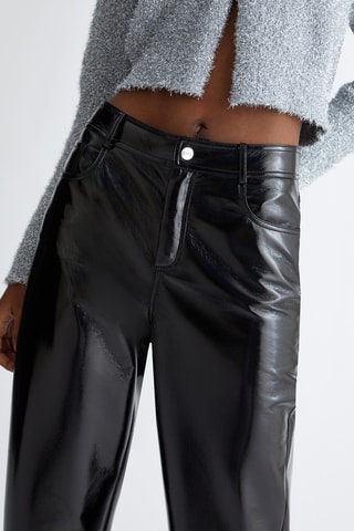 Pantaloni a vita alta - Nero