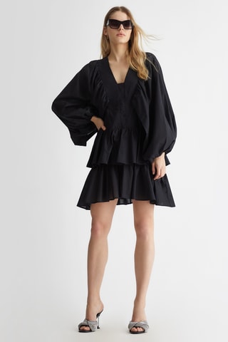 Robe volantée - Noir