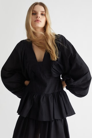 Robe volantée - Noir
