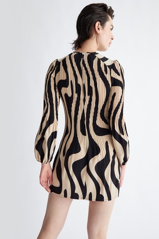 Robe plissée - Beige