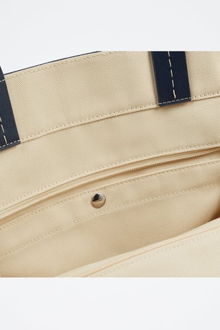 Sac à main - Beige et bleu