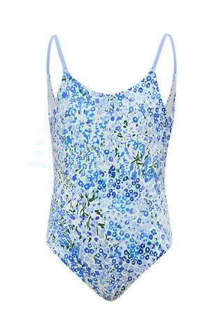 Maillot 1 pièce - Bleu et blanc