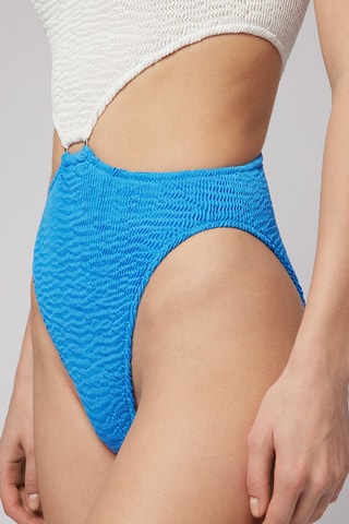 Maillot 1 pièce - Blanc et bleu clair