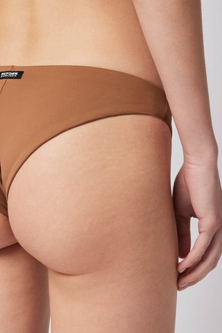 Haut de maillot asymétrique - Marron