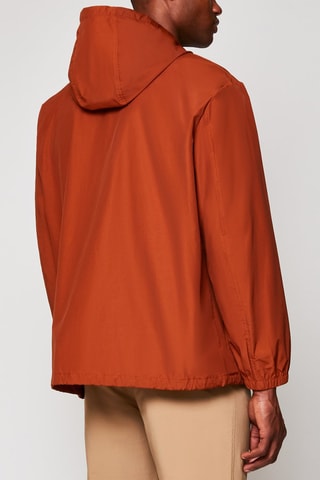 Veste à capuche - Rouge brique