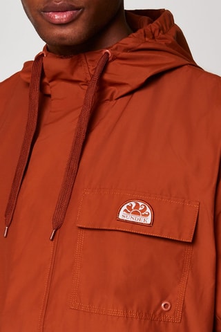 Veste à capuche - Rouge brique