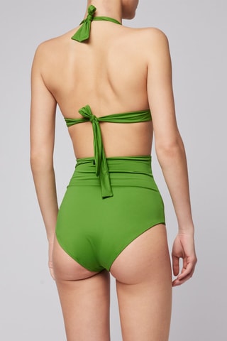 Bas de maillot taille haute - Vert