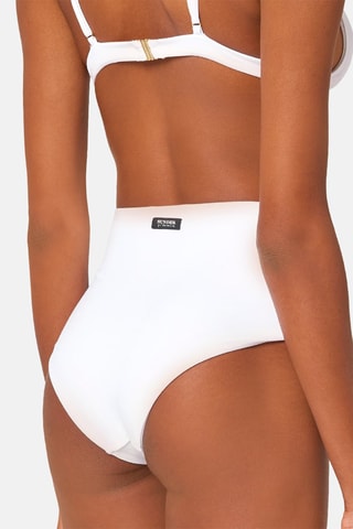 Bas de maillot taille haute - Blanc