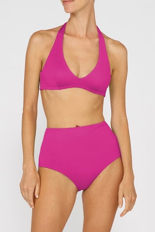 Bas de maillot taille haute - Fuchsia