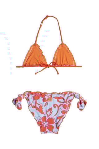 Maillot 2 pièces - Ciel et orange