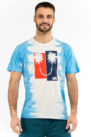 T-shirt tie and dye - Bleu