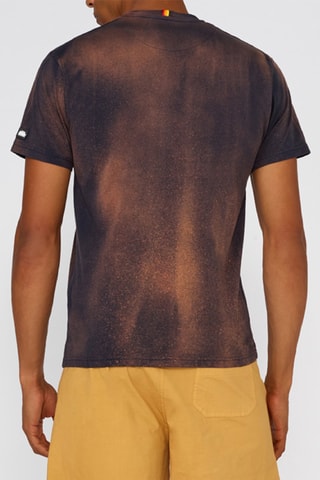 T-shirt tie and dye - Marron et noir