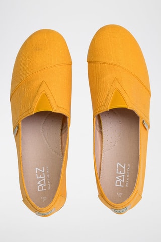 Espadrillas in lino Combi - Bianco, verde e giallo