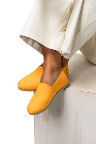 Espadrillas in lino Combi - Bianco, verde e giallo