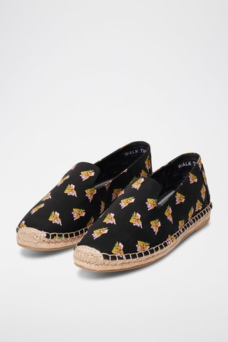 Espadrillas Lupita - Bianco, nero e giallo