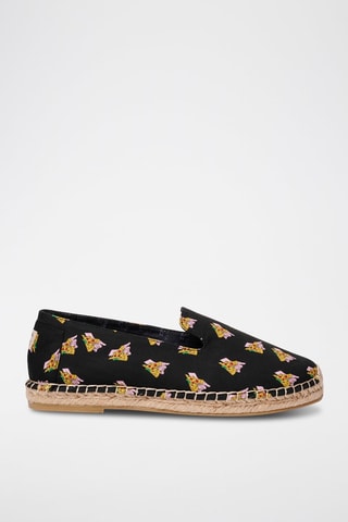 Espadrillas Lupita - Bianco, nero e giallo