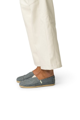 Espadrillas Classic Panama - Bianco, blu e verde