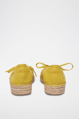 Espadrillas in lino - Giallo