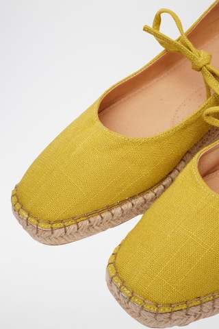 Espadrillas in lino - Giallo