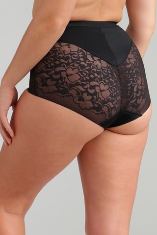 Slip Hoge Taille Expert In Silhouette - Zwart