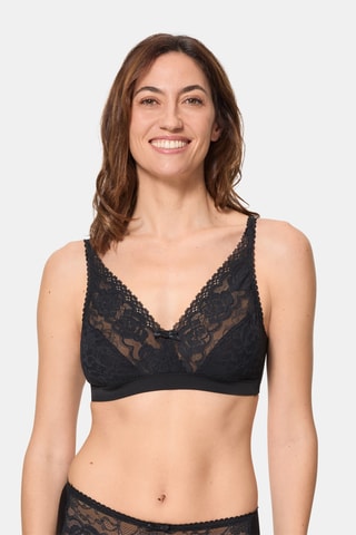 Beha Flower Elegance Lace - Zwart