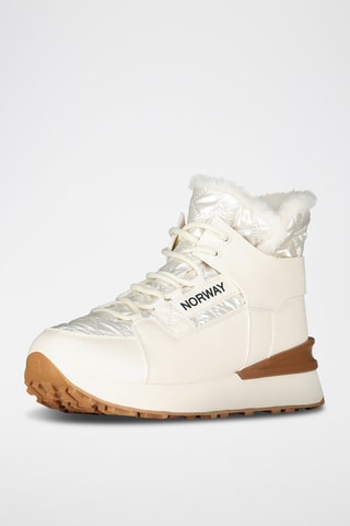 Sneakers alte imbottite platform Obim - Bianco