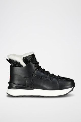 Sneakers alte imbottite platform Obim - Nero