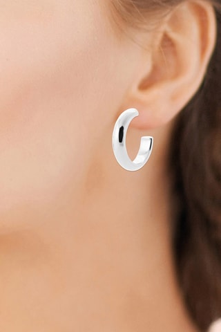 Halve Creolen - Zilverkleurig