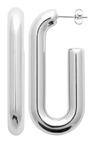 Meias argolas - Prateado