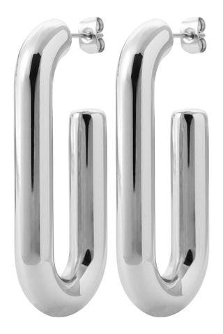 Meias argolas - Prateado