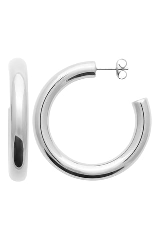 Halve Creolen - Zilverkleurig