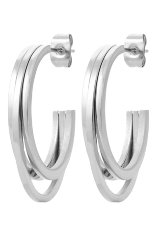 Halve Creolen - Zilverkleurig