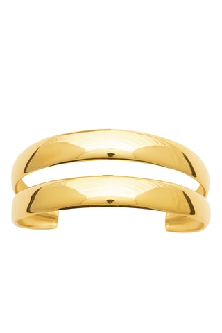 Pulseira rígida aberta - Dourado