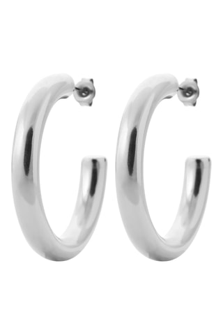 Meias argolas - Prateado