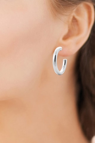 Meias argolas - Prateado