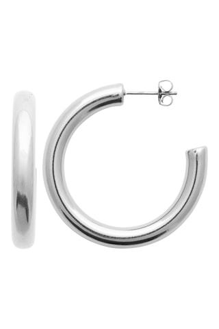 Meias argolas - Prateado