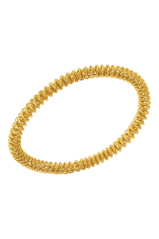 Pulseira rígida aberta - Dourado