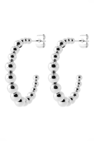 Meias argolas - Prateado