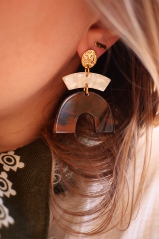 Boucles d'oreilles Olivia - Blanc