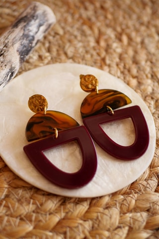 Boucles d'oreilles Oliv - Bordeaux