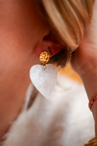 Boucles d'oreilles Sia - Blanc