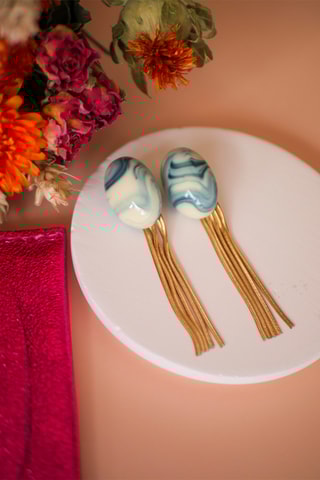 Boucles d'oreilles Soen - Bleu