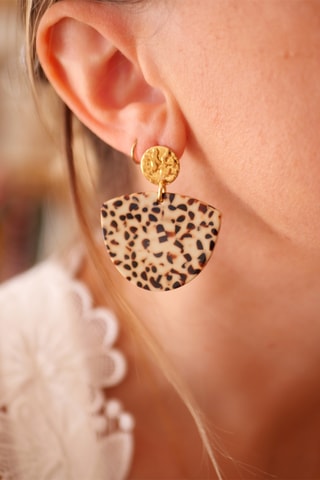 Boucles d'oreilles Tal - Marron