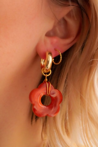 Créoles Ana - Rouge brique