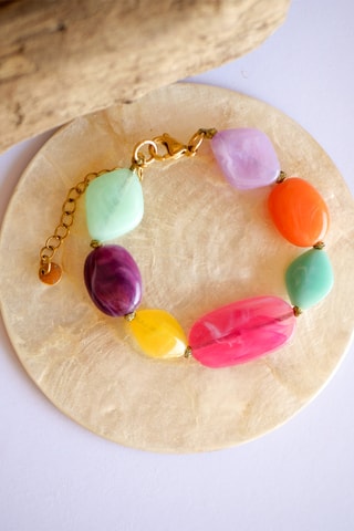 Bracelet Telma - Rose et orange