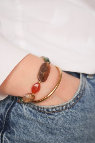 Bracelet Telma - Orange et doré