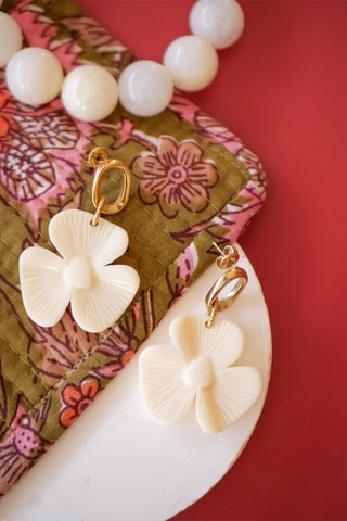 Boucles d'oreilles Annette - Blanc